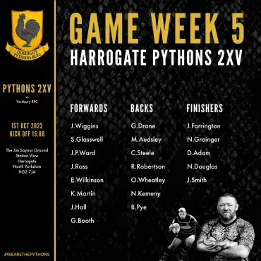 Harrogate Pythons Rugby Union Football Club
