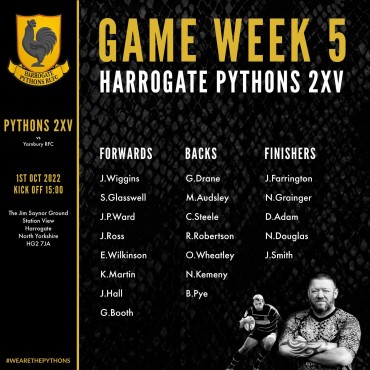 Harrogate Pythons Rugby Union Football Club