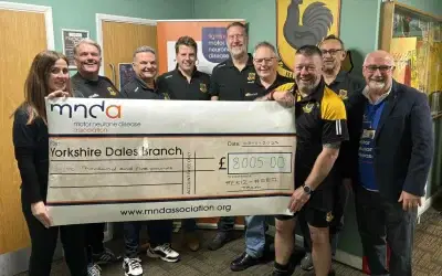 MNDA £8005 Cheque Presentation