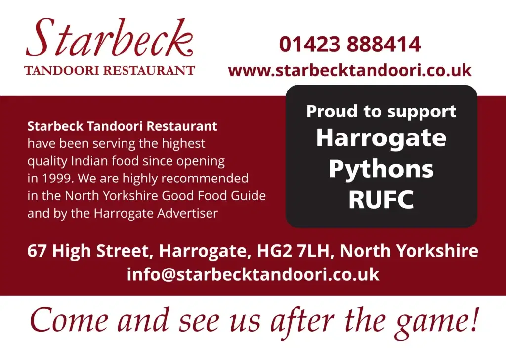 Starbeck Tandoori A6 Advert
